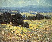 Granville Redmond California Oaks and Poppies Sweden oil painting artist